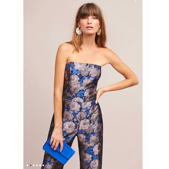 Anthropologie Jacquard Jumpsuit - Picture 4 of 8